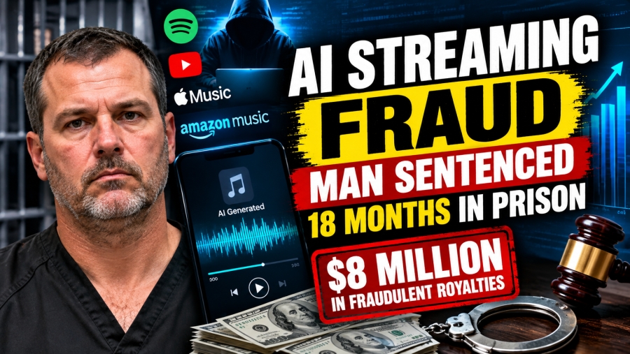 AI Music Streaming Fraud: Michael Smith Sentenced to 18 Months