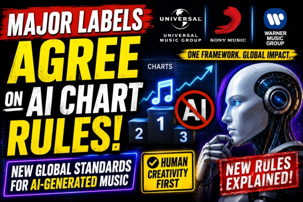AI Music Chart Rules: Major Labels Set New Global Standards