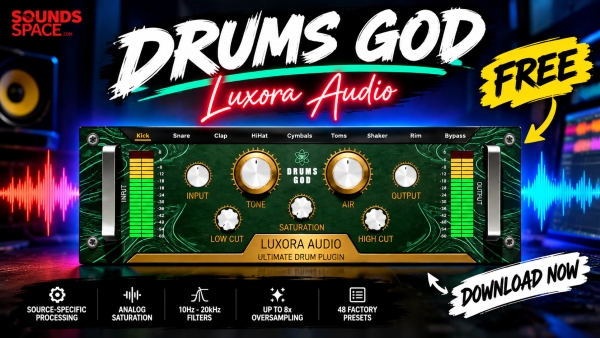 Drums God by Luxora Audio: Free Drum Plugin Download