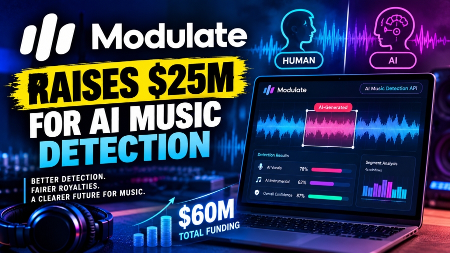 Modulate Raises $25M for AI Music Detection Technology