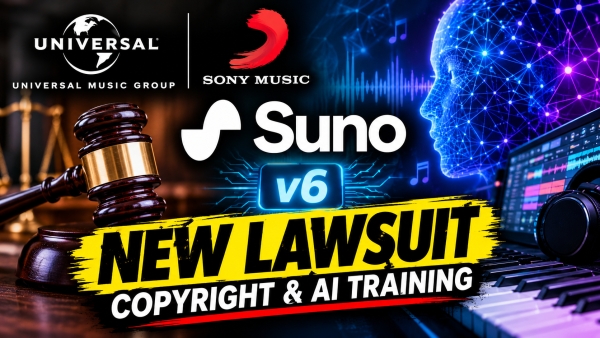 Suno v6 Faces New Sony &amp; UMG Copyright Lawsuit