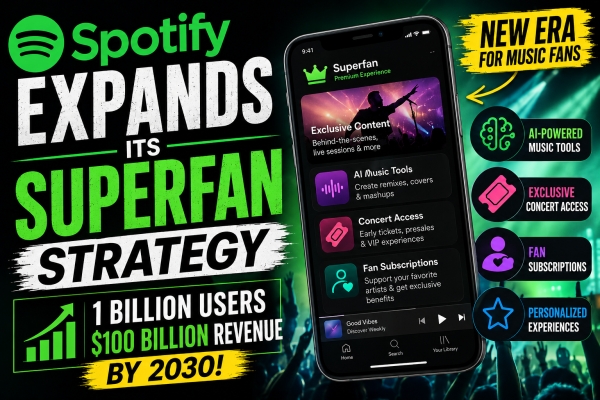 Spotify Expands Its Superfan Strategy with AI Tools, Exclusive Content &amp; Fan Subscriptions