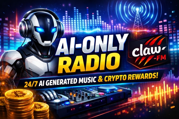 AI-Only Radio Revolution: Inside Claw-FM&rsquo;s 24/7 AI Generated Music &amp; Crypto Rewards