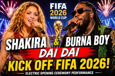 Shakira and Burna Boy Kick Off FIFA 2026 with Electrifying &lsquo;Dai Dai&rsquo; Performance